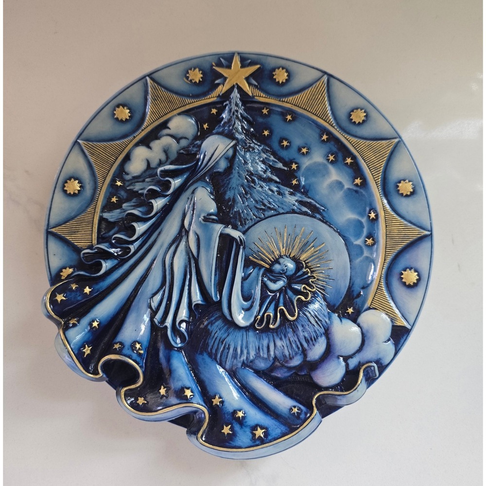 FARO Italy Nativity Collector Plate Ennio Morcaldo Alfonso Lucchesi Ed 485/2000